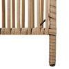 vidaXL Room Divider 6 Panels Beige Poly Rattan