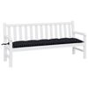 vidaXL Garden Bench Cushion Black Check Pattern 180x50x7cm Oxford Fabric