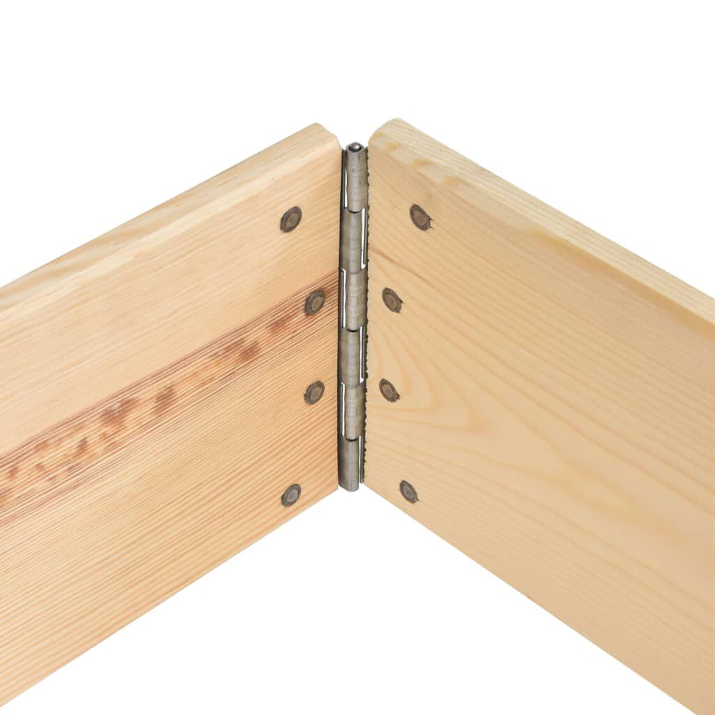 vidaXL Pallet Collar 60x80 cm Solid Pine Wood