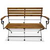 vidaXL Folding Garden Bench 112 cm Solid Acacia Wood