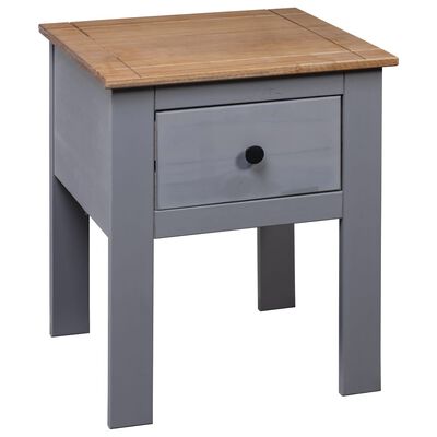 vidaXL Bedside Cabinet Grey 46x40x57 cm Pine Panama Range