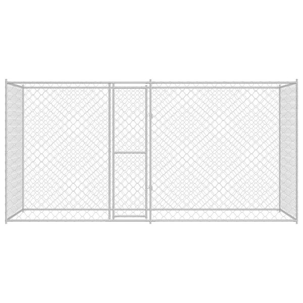 vidaXL Dog Cage Silver 400 x 200 x 200 cm Galvanised Steel