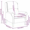 vidaXL Armchair Light grey 76 x 94 x 102 cm Fabric