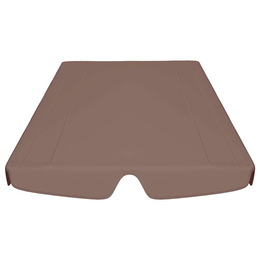 vidaXL Replacement Canopy for Garden Swing Brown 150/130x105/70 cm
