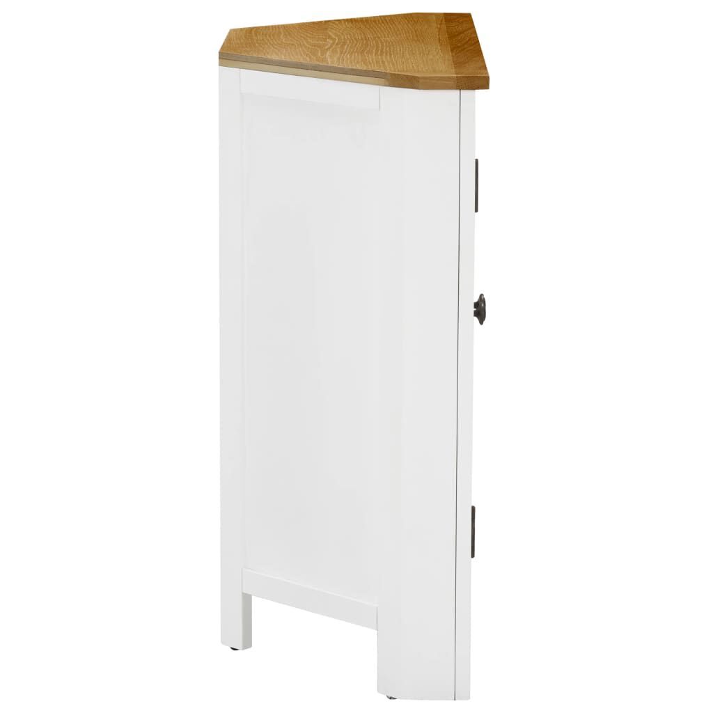 vidaXL Corner Cabinet 80x33.5x78 cm Solid Oak Wood