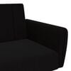 vidaXL 2-Seater Sofa Bed Black Velvet