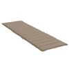 vidaXL Sun Lounger Cushion Taupe 200x70x3cm Oxford Fabric