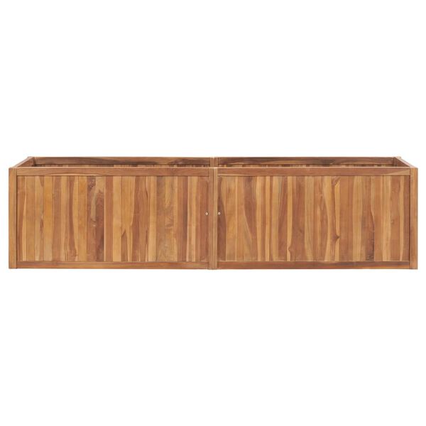 vidaXL Garden Raised Bed 200x50x50 cm Solid Teak Wood