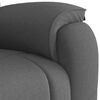 vidaXL Recliner Chair Dark Grey Fabric