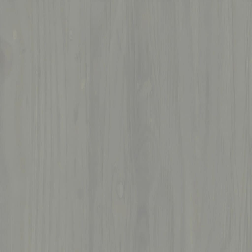 vidaXL Bedside Cabinet VIGO Grey 42x35x42 cm Solid Wood Pine
