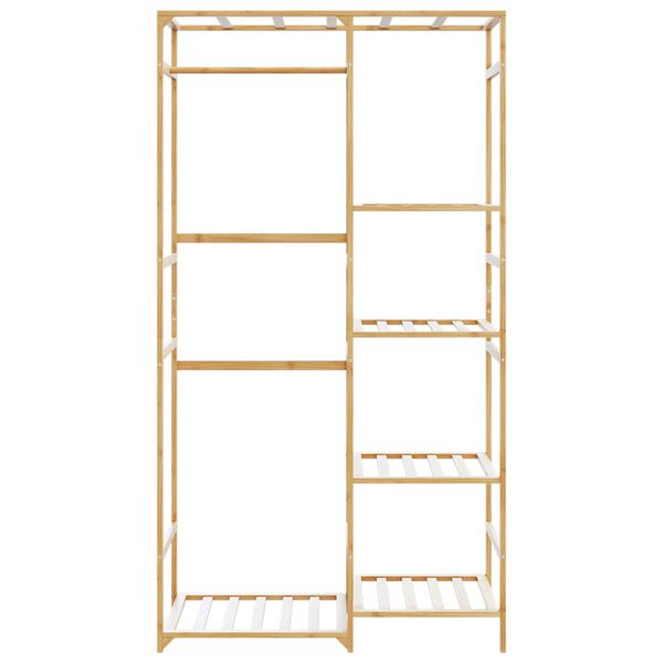 vidaXL Clothes Rack with Shelves 100x50x184.5 cm Bamboo