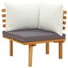 vidaXL 8 Piece Garden Lounge Set with Cushions Solid Wood Acacia