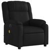 vidaXL Electric Massage Recliner Chair Black Faux Leather