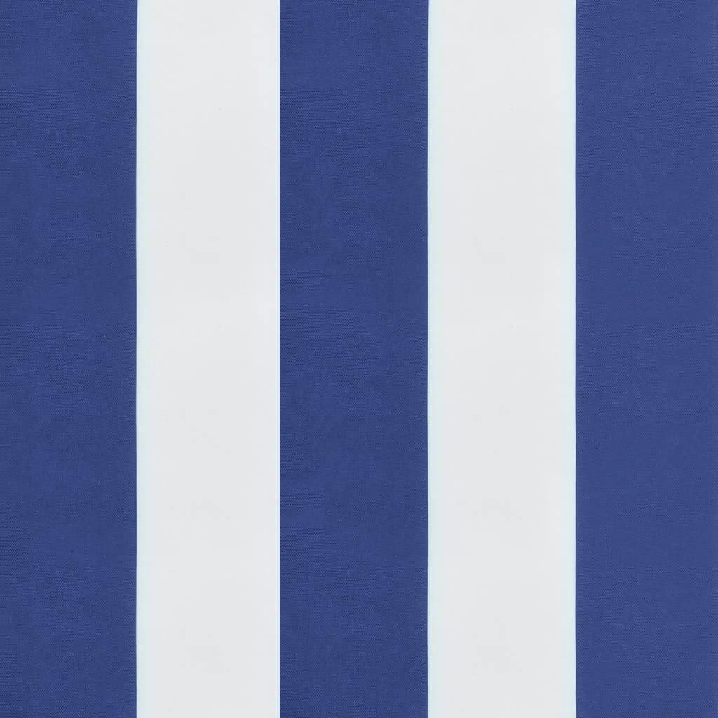 vidaXL Sun Lounger Cushion Blue&White Stripe Oxford Fabric