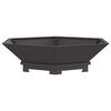 vidaXL Fire Pit Black 100 x 100 x 28 cm Cold-rolled steel