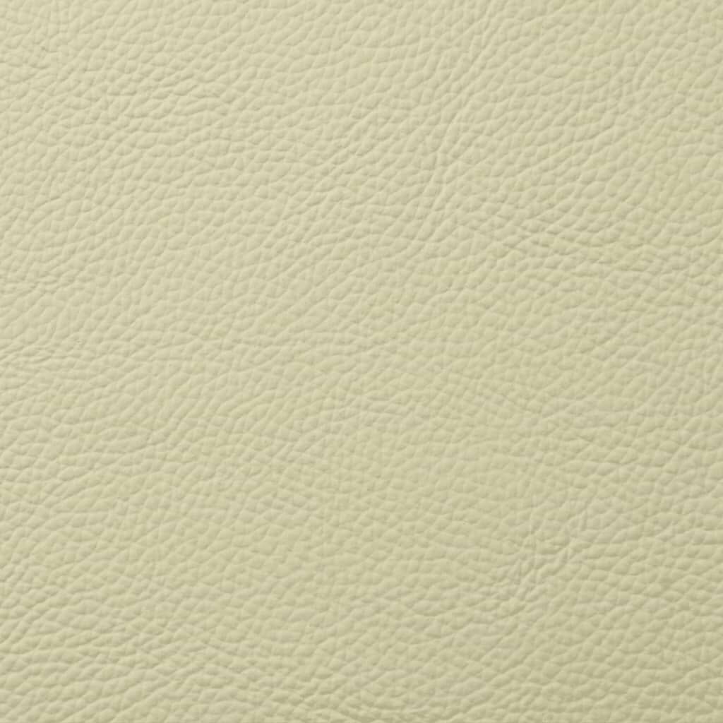 vidaXL Recliner Chair Cream Real Leather