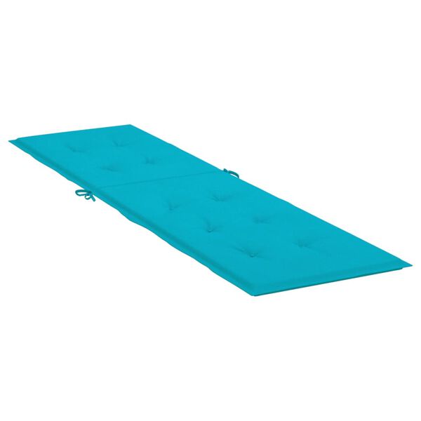 vidaXL Deck Chair Cushion Turquoise Oxford Fabric