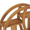 vidaXL Yin Yang Wall Shelf 60x15x60 cm Solid Teak Wood