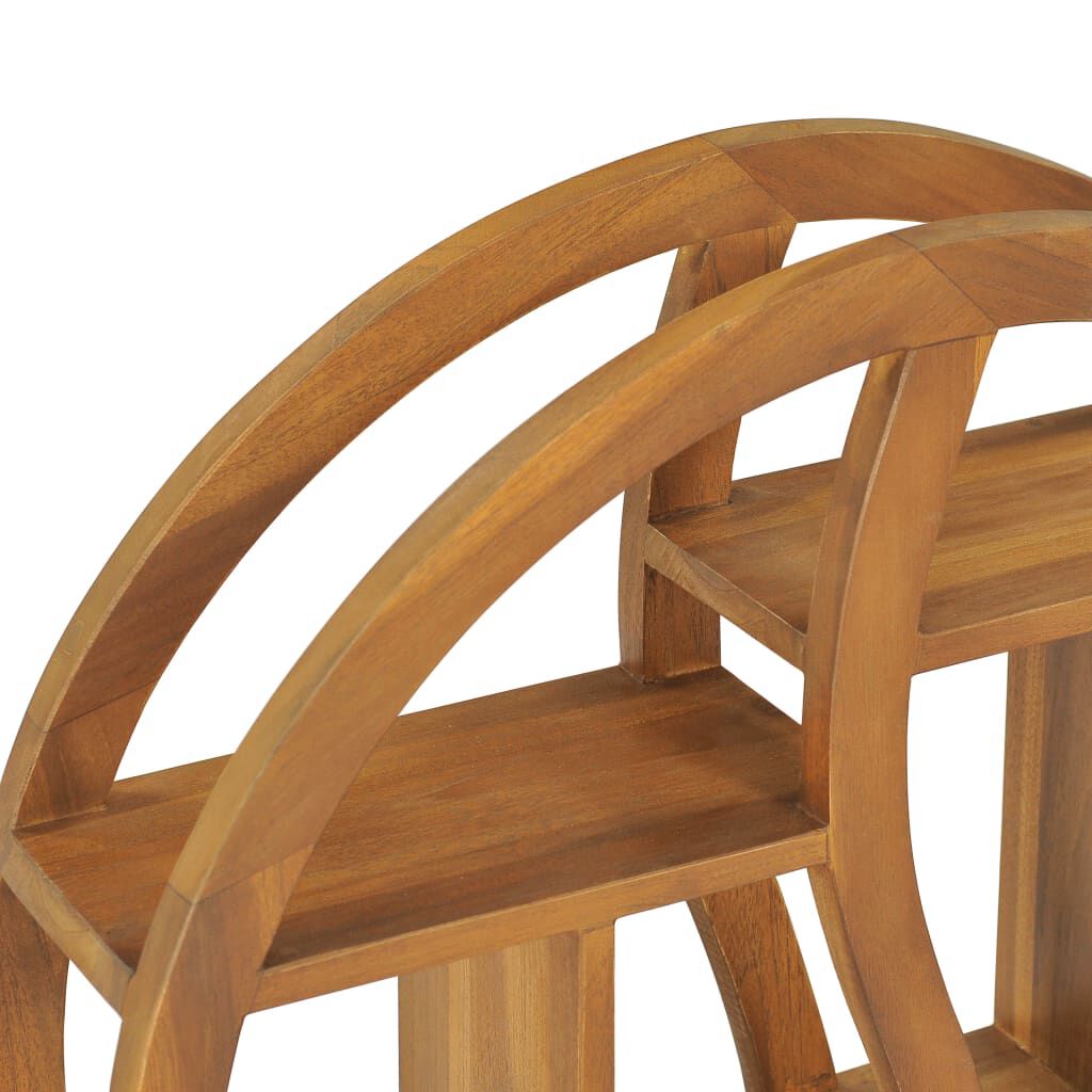 vidaXL Yin Yang Wall Shelf 60x15x60 cm Solid Teak Wood