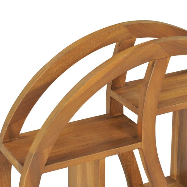 vidaXL Yin Yang Wall Shelf 60x15x60 cm Solid Teak Wood