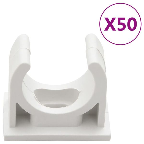 vidaXL Cable Trunkings with Clips &Oslash;25 mm 30 m PVC