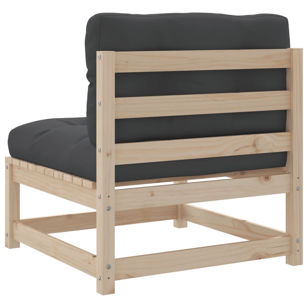 vidaXL 7 Piece Garden Sofa Set with Cushions Solid Wood Pine