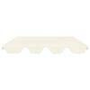 vidaXL Replacement Canopy for Garden Swing Cream 188/168x145/110 cm