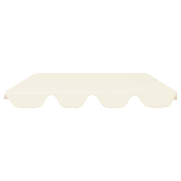 vidaXL Replacement Canopy for Garden Swing Cream 188/168x145/110 cm