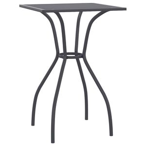 vidaXL Garden Table Anthracite 50x50x72 cm Steel Mesh