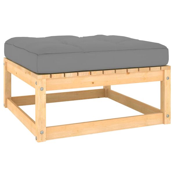 vidaXL 12 Piece Garden Lounge Set with Cushions Solid Pinewood