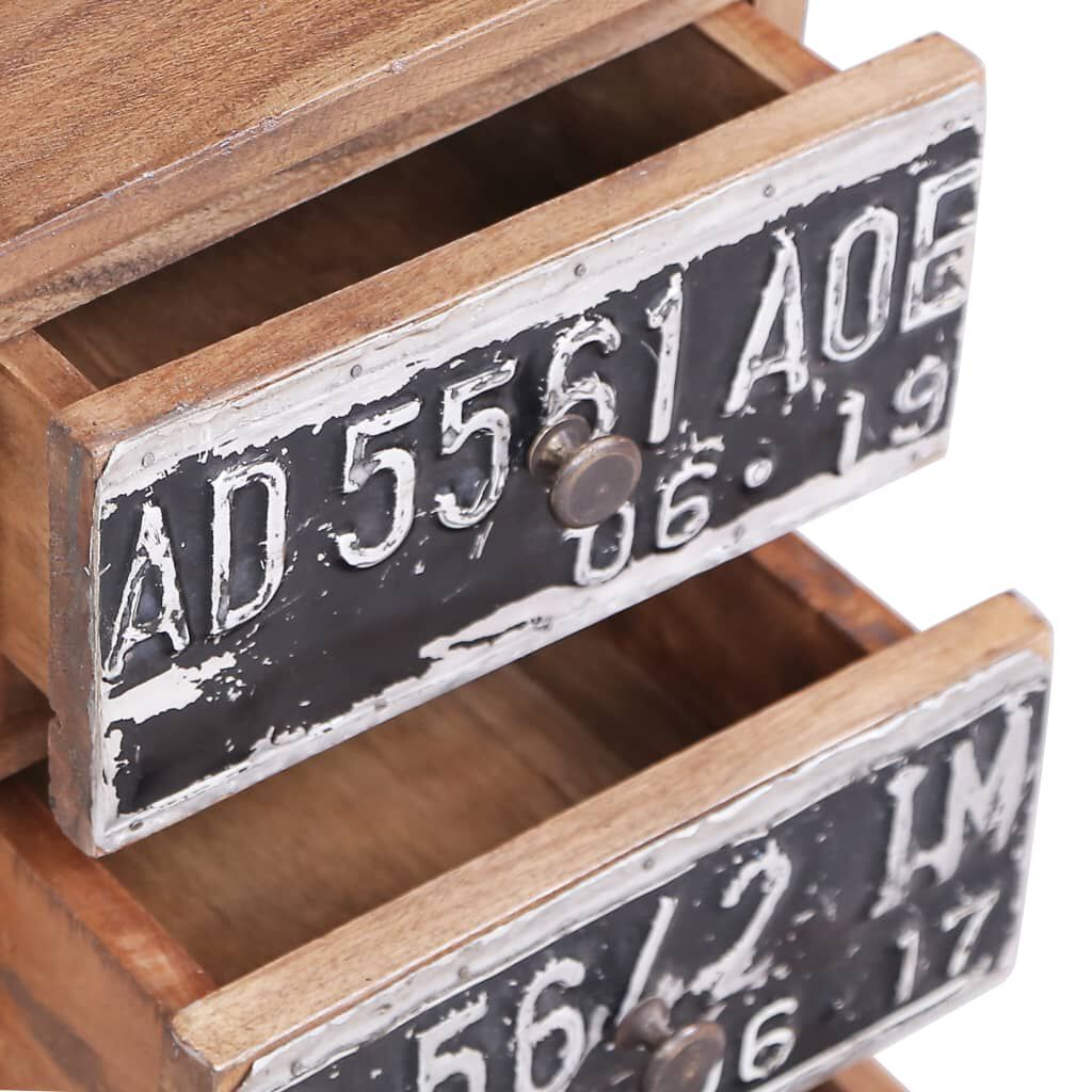 vidaXL Bedside Cabinet 30x30x51 cm Solid Mahogany Wood