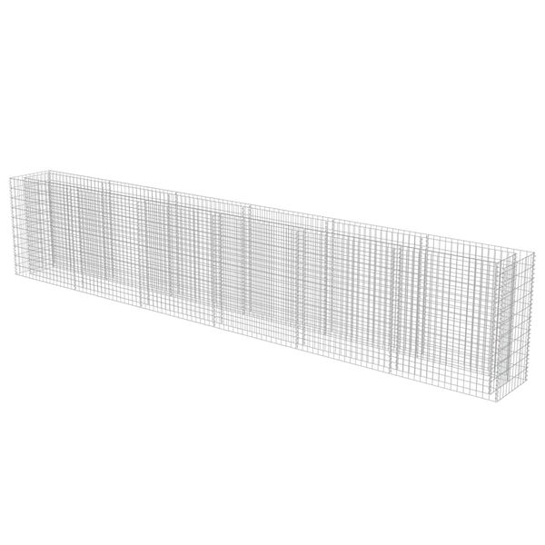 vidaXL Gabion Raised Bed Galvanised Steel 540x50x100 cm