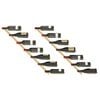 vidaXL Wall-mounted Wine Rack for 7 Bottles 2 pcs Gold Metal