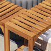 vidaXL Hot Tub Surround Brown 230 x 230 cm Solid acacia wood