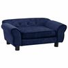 vidaXL Dog Sofa Blue 72x45x30 cm Plush