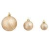 vidaXL 100 Piece Christmas Ball Set 3/4/6 cm Rose/Gold