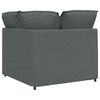 vidaXL Modular Sofa Corner Module with Cushions Dark Grey 100 cm