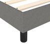vidaXL Box Spring Bed Frame Dark Grey Double Fabric