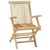 vidaXL 5 Piece Outdoor Dining Set Solid Teak Wood