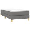 vidaXL Bed Frame without Mattress Dark Grey Twin XL Fabric (US Only)