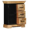 vidaXL Sideboard 60x30x75 cm Solid Mango Wood