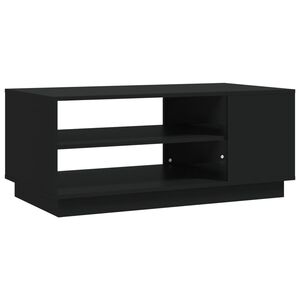 vidaXL Coffee Table Black 102x55x43 cm Engineered Wood