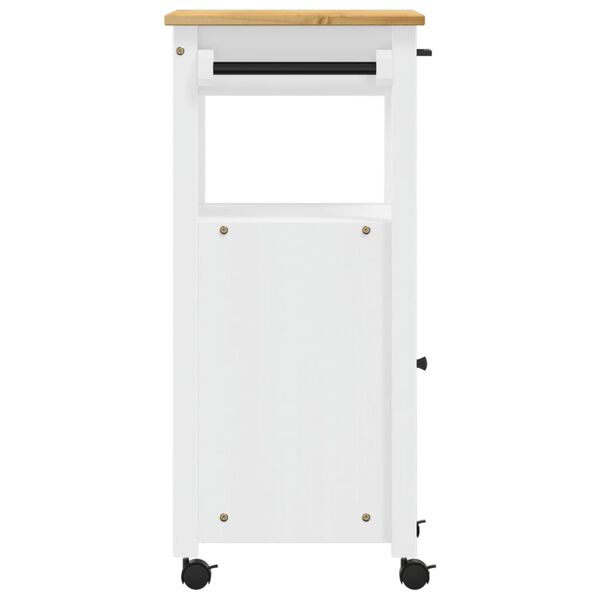 vidaXL Kitchen Trolley MONZA 48x40x90 cm Solid Wood Pine