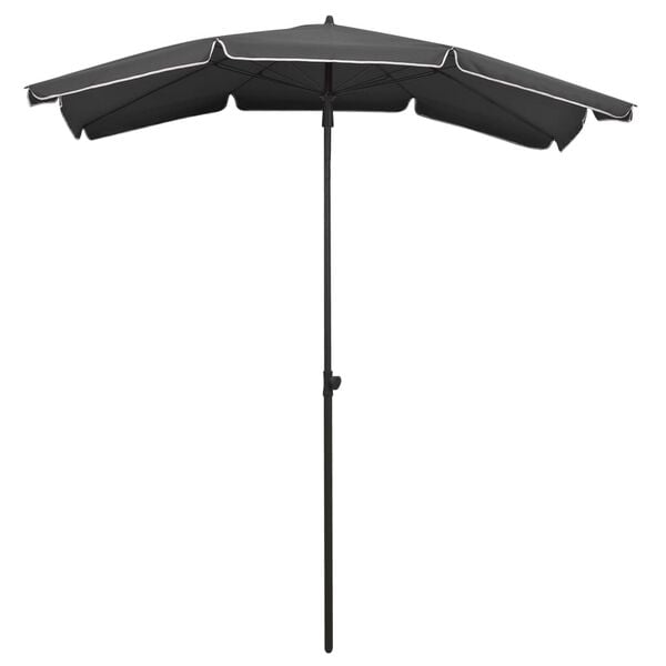 vidaXL Garden Parasol with Pole 200x130 cm Anthracite