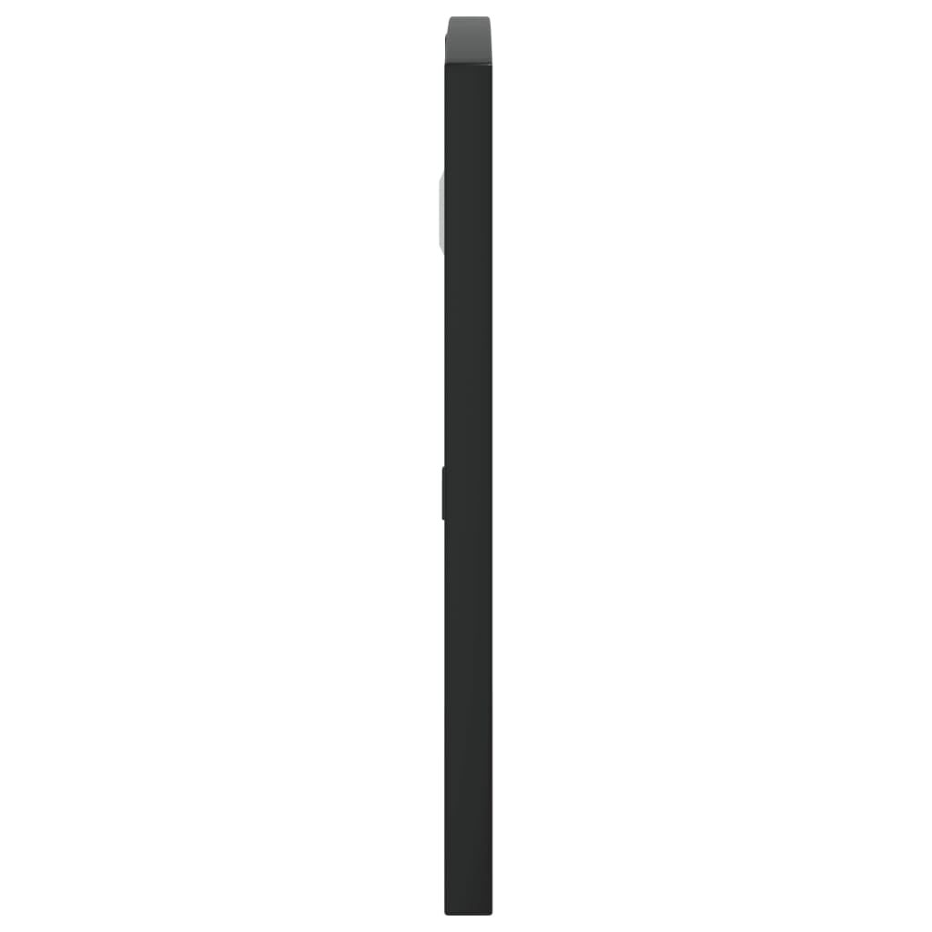 vidaXL Wall Mirror Black 60x30 cm Arch Iron