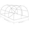 vidaXL Greenhouse 9 m&sup2; 4.5x2x2 m