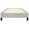vidaXL Bed Frame without Mattress Light Grey 100x190 cm Twin Velvet