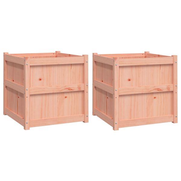 vidaXL Garden Planters 2 pcs Solid Wood Douglas