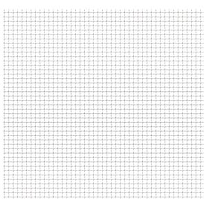 vidaXL Crimped Garden Wire Fence Stainless Steel 50x50 cm 31x31x3 mm