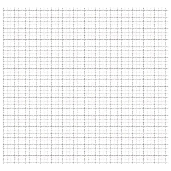 vidaXL Crimped Garden Wire Fence Stainless Steel 50x50 cm 31x31x3 mm